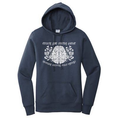 Brain Anatomy Floral Funny Nurse Flowers Nursing School Gift Women's Pullover Hoodie