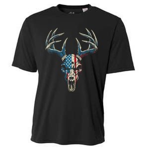 Bowhunting American Flag Usa Bow Whitetail Deer Hunter Cooling Performance Crew T-Shirt