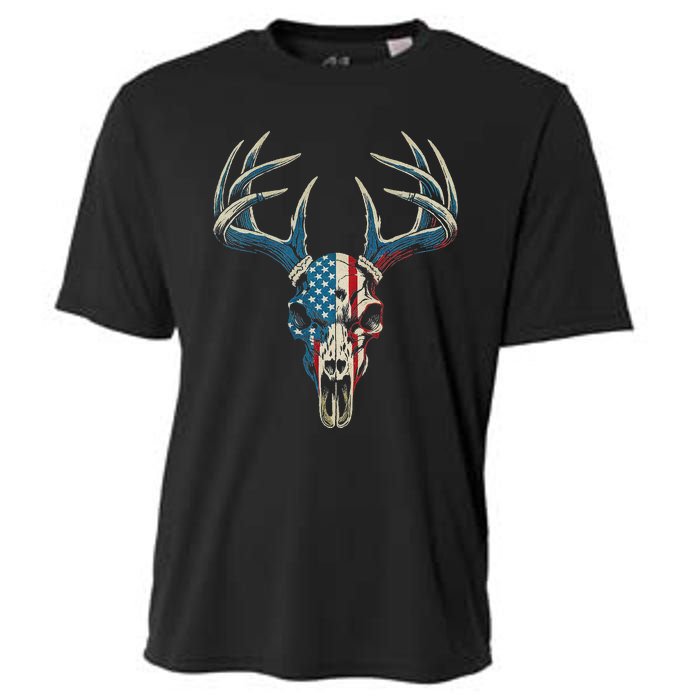 Bowhunting American Flag Usa Bow Whitetail Deer Hunter Cooling Performance Crew T-Shirt