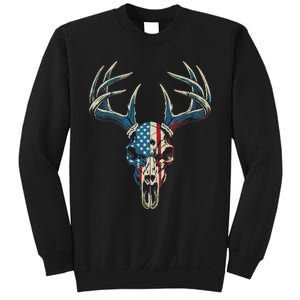 Bowhunting American Flag Usa Bow Whitetail Deer Hunter Sweatshirt