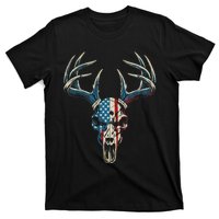 Bowhunting American Flag Usa Bow Whitetail Deer Hunter T-Shirt