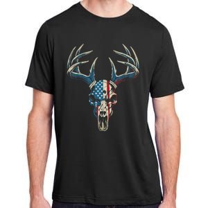 Bowhunting American Flag Usa Bow Whitetail Deer Hunter Adult ChromaSoft Performance T-Shirt