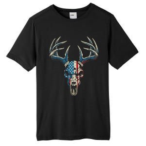 Bowhunting American Flag Usa Bow Whitetail Deer Hunter Tall Fusion ChromaSoft Performance T-Shirt