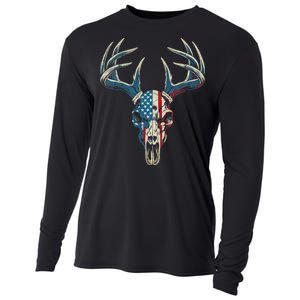 Bowhunting American Flag Usa Bow Whitetail Deer Hunter Cooling Performance Long Sleeve Crew