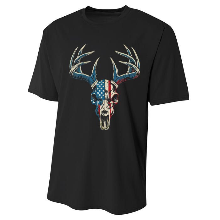 Bowhunting American Flag Usa Bow Whitetail Deer Hunter Performance Sprint T-Shirt