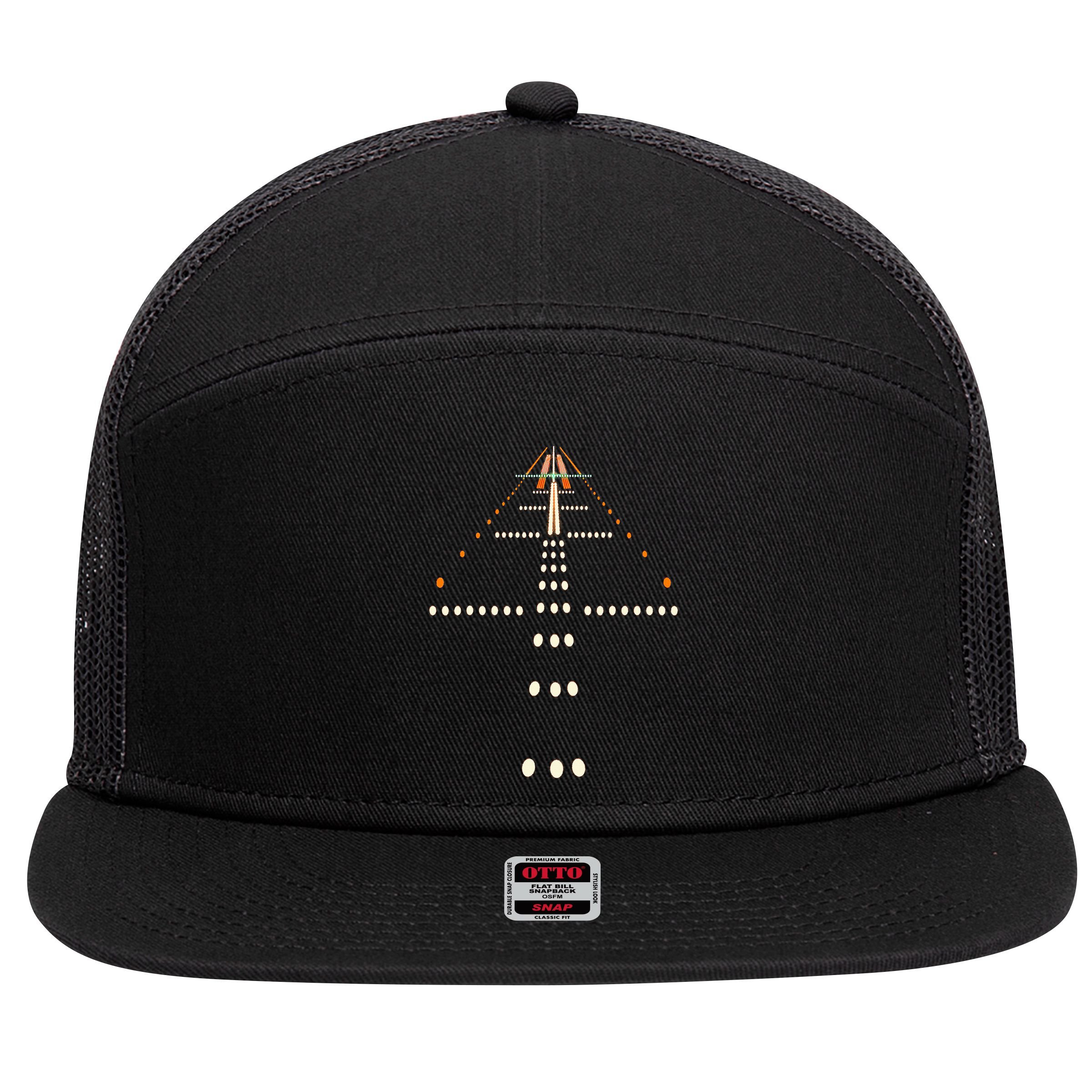 Best Airplane For  Aviation Aviator Flight Pilot 7 Panel Mesh Trucker Snapback Hat