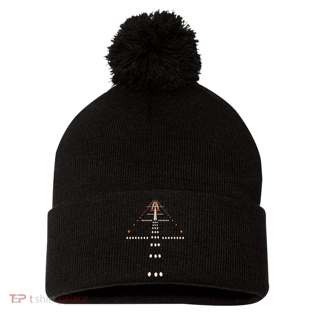 Best Airplane For  Aviation Aviator Flight Pilot Pom Pom 12in Knit Beanie