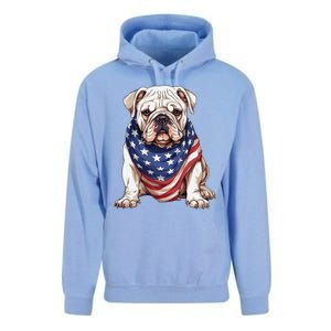 Bulldog American Flag Bulldog Dog Owner Mom Dad Unisex Surf Hoodie