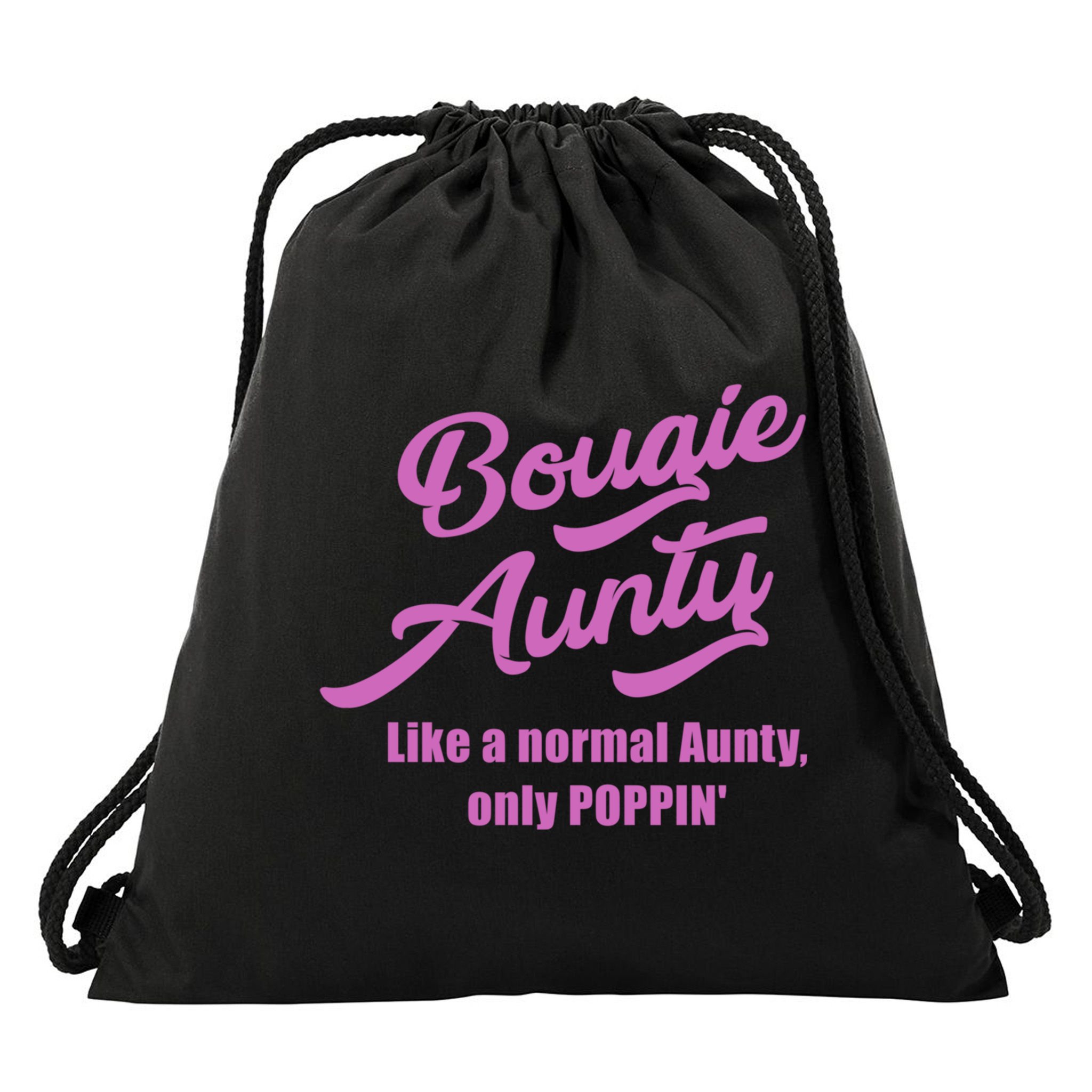 Bougie Aunty Fun Gift For Favorite Aunt Gift Drawstring Bag