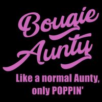 Bougie Aunty Fun Gift For Favorite Aunt Gift Cropped Pullover Crew