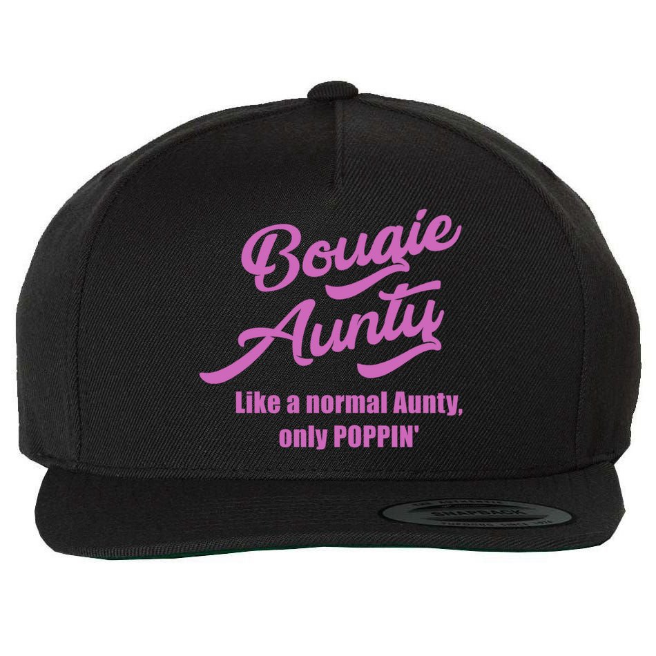 Bougie Aunty Fun Gift For Favorite Aunt Gift Wool Snapback Cap