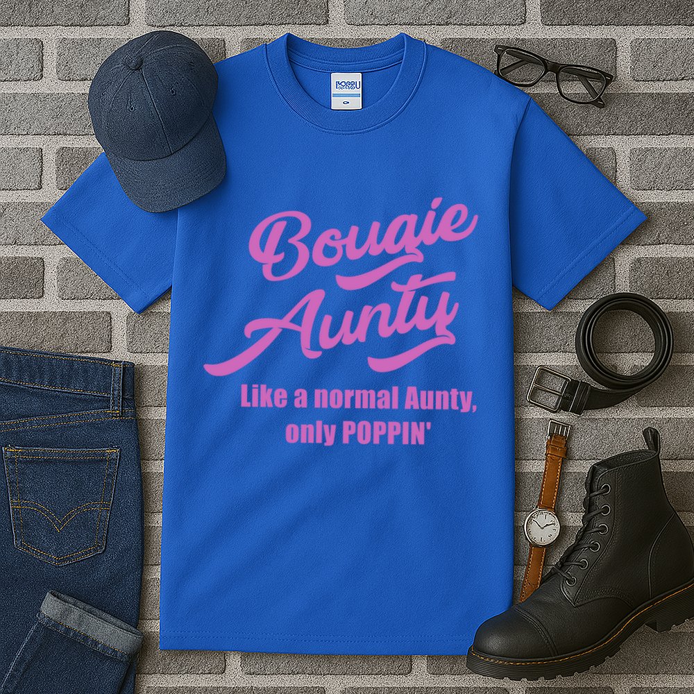 Bougie Aunty Fun Gift For Favorite Aunt Gift Tall T-Shirt