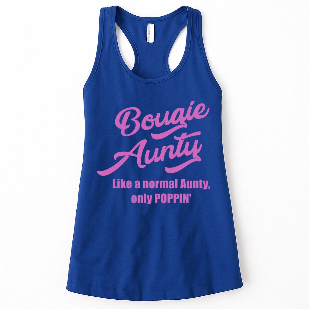 Bougie Aunty Fun Gift For Favorite Aunt Gift Womens Tank Top