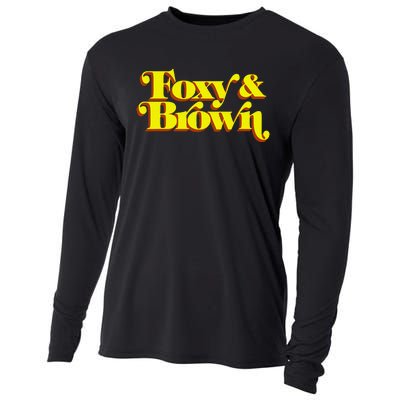 Brown And Foxy Retro Vintage Brown Sugar Cooling Performance Long Sleeve Crew