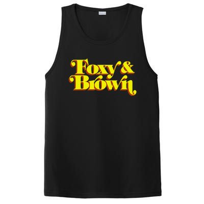 Brown And Foxy Retro Vintage Brown Sugar PosiCharge Competitor Tank