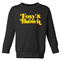 Brown And Foxy Retro Vintage Brown Sugar Toddler Sweatshirt