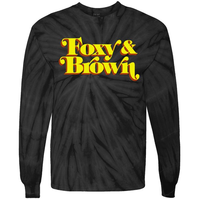 Brown And Foxy Retro Vintage Brown Sugar Tie-Dye Long Sleeve Shirt