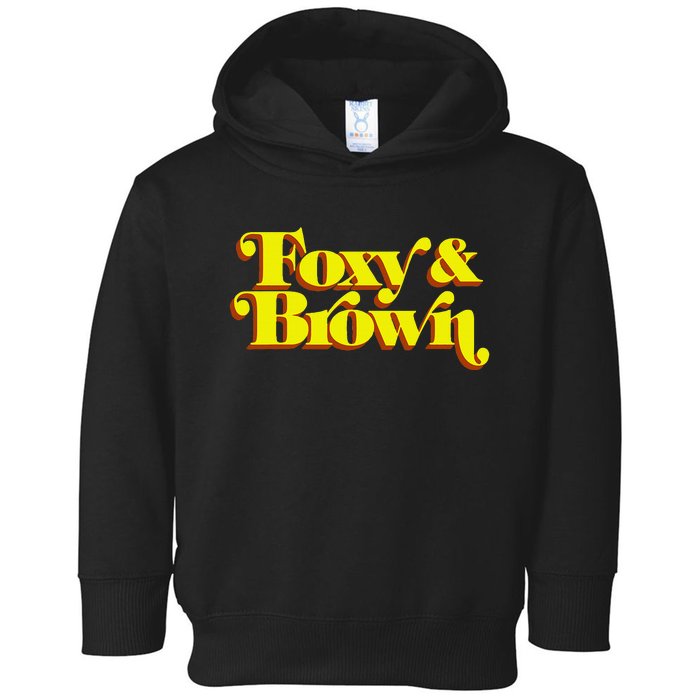 Brown And Foxy Retro Vintage Brown Sugar Toddler Hoodie