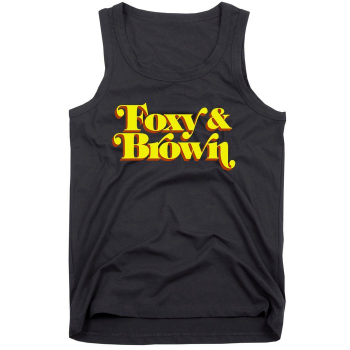 Brown And Foxy Retro Vintage Brown Sugar Tank Top