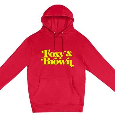 Brown And Foxy Retro Vintage Brown Sugar Premium Pullover Hoodie