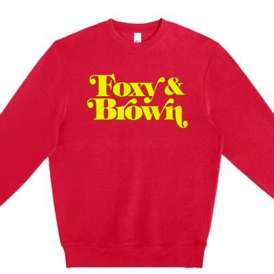 Brown And Foxy Retro Vintage Brown Sugar Premium Crewneck Sweatshirt