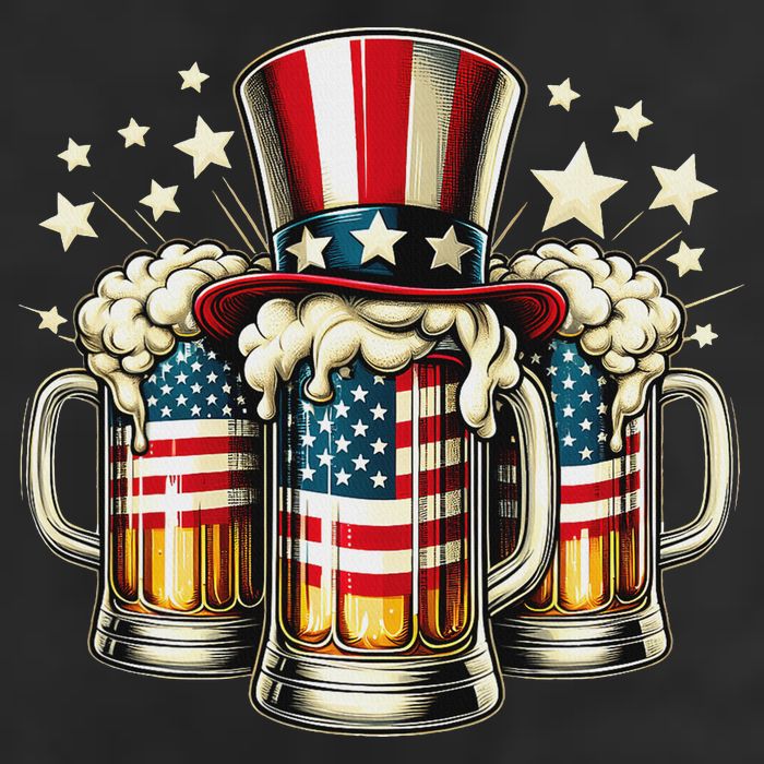 Beer American Flag Usa 4th Of July Party Drinking Women Hat