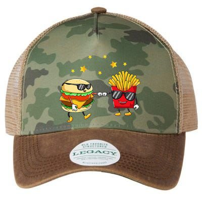 Burger And Fries Friends Cheeseburger Hamburger Legacy Tie Dye Trucker Hat