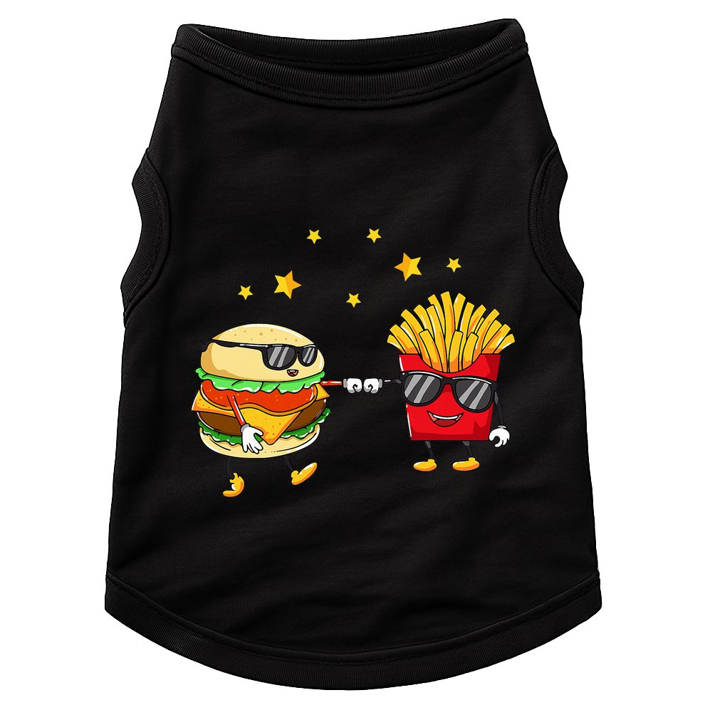 Burger And Fries Friends Cheeseburger Hamburger Doggie Tank