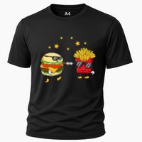 Burger And Fries Friends Cheeseburger Hamburger Cooling Performance Crew T-Shirt