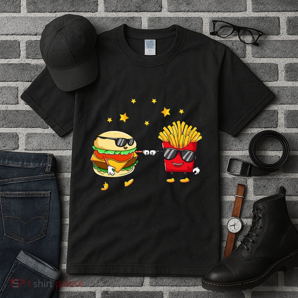 Burger And Fries Friends Cheeseburger Hamburger Tall T-Shirt