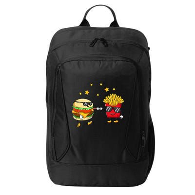 Burger And Fries Friends Cheeseburger Hamburger City Backpack