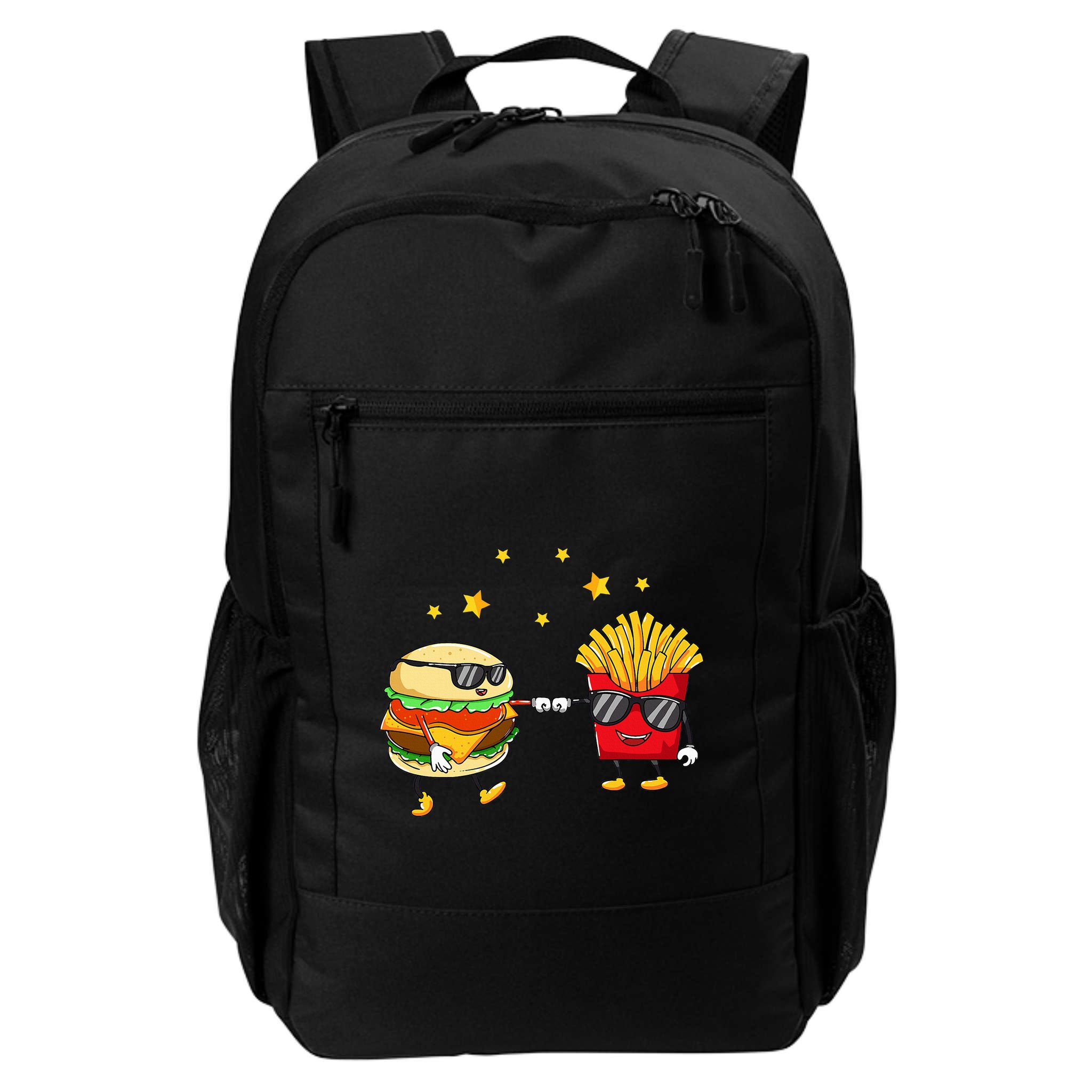 Burger And Fries Friends Cheeseburger Hamburger Backpack