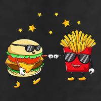 Burger And Fries Friends Cheeseburger Hamburger Adult Drive Performance Visor