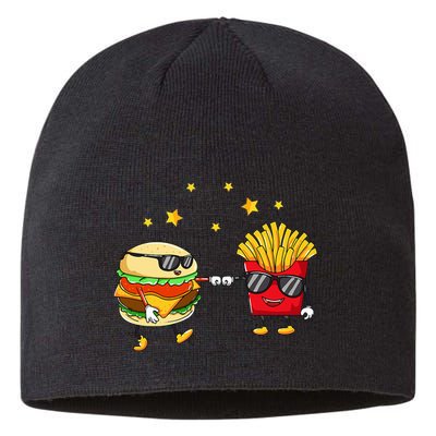 Burger And Fries Friends Cheeseburger Hamburger Sustainable Beanie