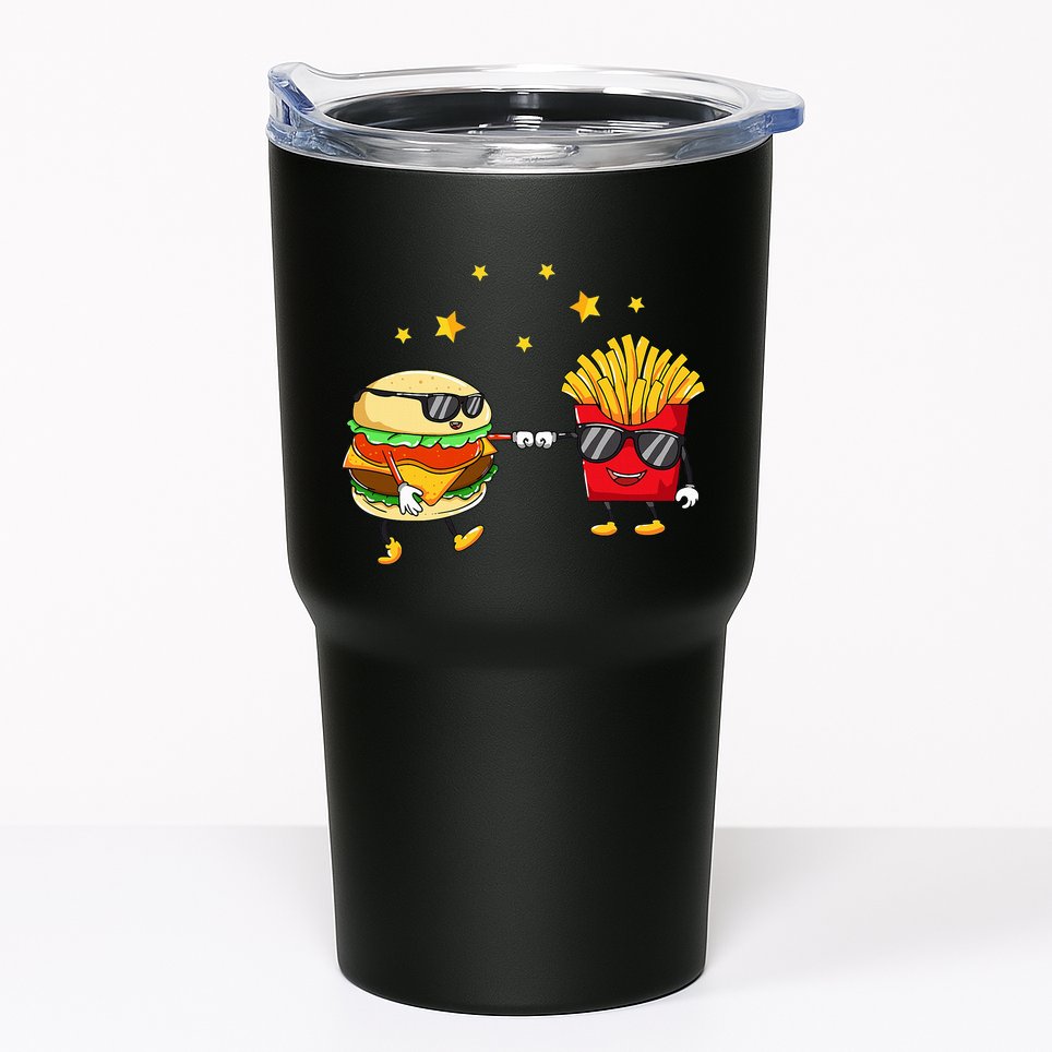 Burger And Fries Friends Cheeseburger Hamburger Tumbler