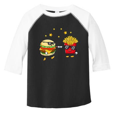 Burger And Fries Friends Cheeseburger Hamburger Toddler Fine Jersey T-Shirt