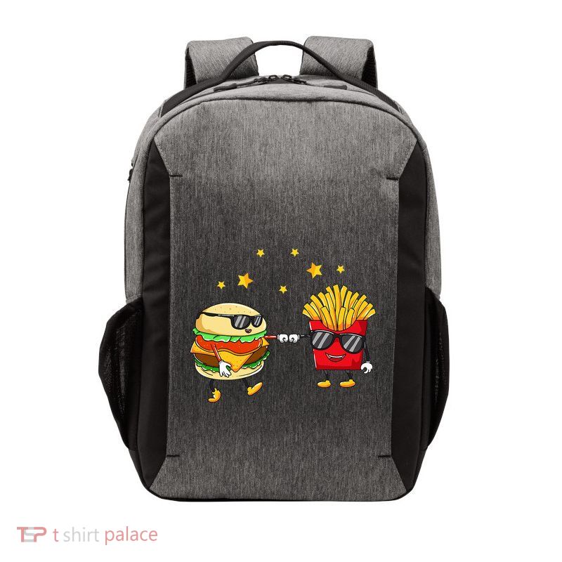 Burger And Fries Friends Cheeseburger Hamburger Vector Backpack