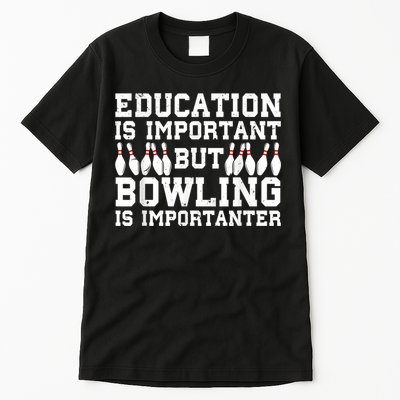 Bowling Art For Men Women Bowling Lover Pin Target Bowlers Tall T-Shirt