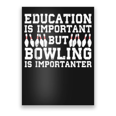 Bowling Art For Men Women Bowling Lover Pin Target Bowlers Poster