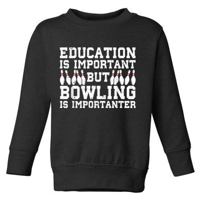 Bowling Art For Men Women Bowling Lover Pin Target Bowlers Toddler Sweatshirt