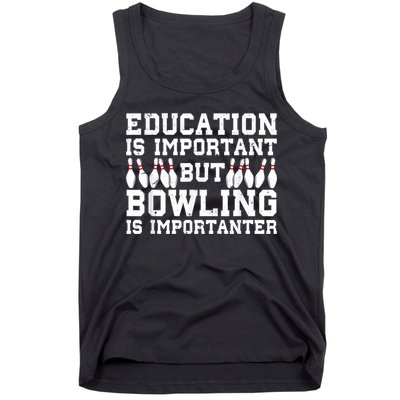 Bowling Art For Men Women Bowling Lover Pin Target Bowlers Tank Top