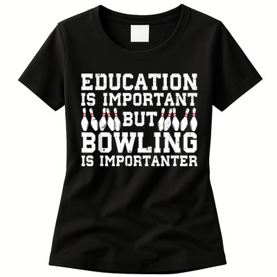 Bowling Art For Men Women Bowling Lover Pin Target Bowlers Womens T-Shirt