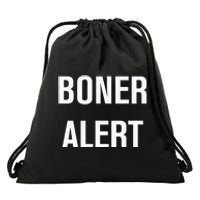 Boner Alert Funny Jokes Sarcastic Family Drawstring Bag