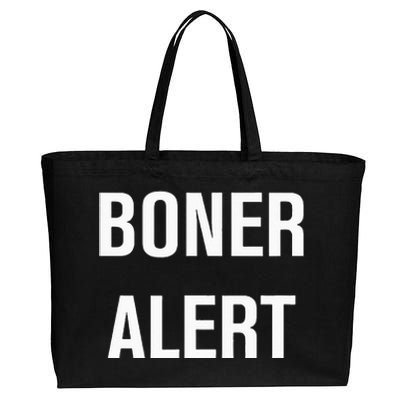 Boner Alert Funny Jokes Sarcastic Family Cotton Canvas Jumbo Tote