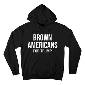 Brown Americans For Trump Hoodie