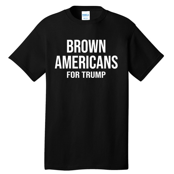 Brown Americans For Trump Tall T-Shirt