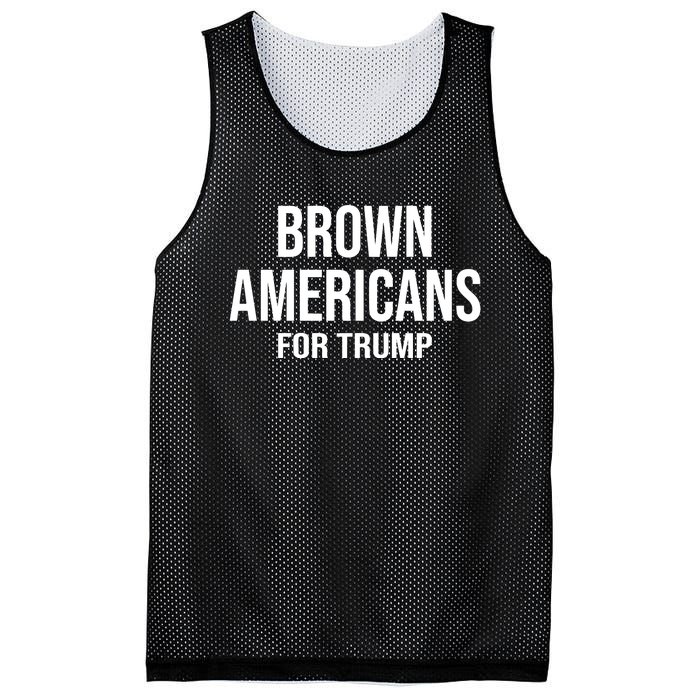 Brown Americans For Trump Mesh Reversible Basketball Jersey Tank