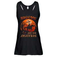 Brooms Are For Amateurs Witch Riding Horse Halloween Wo Ladies Essential Flowy Tank