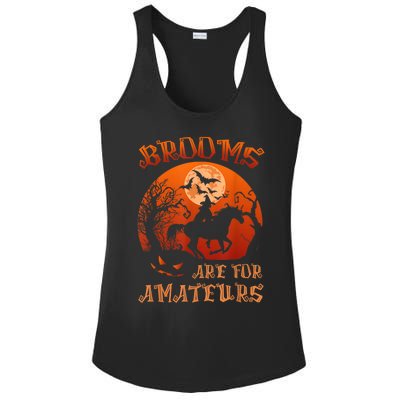 Brooms Are For Amateurs Witch Riding Horse Halloween Wo Ladies PosiCharge Competitor Racerback Tank