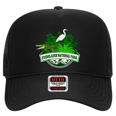 Bird And Florida Alligator Of Everglades National Park Trucker Hat